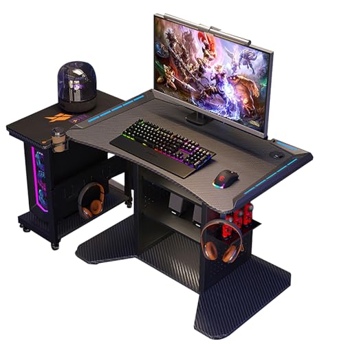 ZKBDBWTR Kompakter Gaming-Schreibtisch für Kleine Räume, Mobiler Einzelspieler-PC-Schreibtisch mit Zweischichtiger Oberfläche und CPU-Fach ZKBDBWTR Kompakter Gaming-Schreibtisch für Kleine Räume, Mobiler Einzelspieler-PC-Schreibtisch mit Zweischichtiger Oberfläche und CPU-Fach von ZKBDBWTR