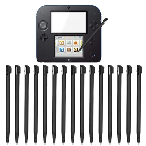 ZKGYUS 14 Stück Eingabestift Stift für Nintendo NDS DS Lite DSL NDSL Pen Tip Spielkonsole Stylus Kunststoff Spielkonsole Zubehör（Schwarz） von ZKGYUS