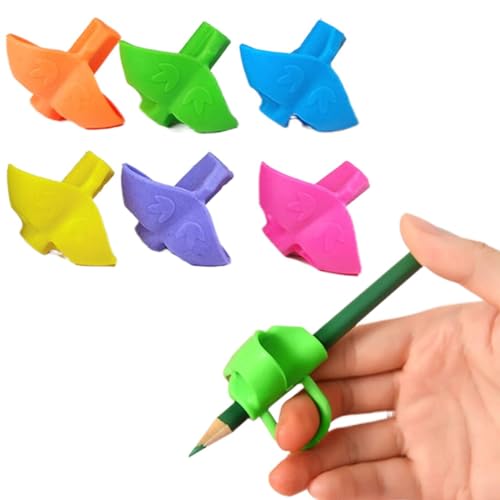 ZKGYUS 6 Stück Schreibhilfe Für Stift Kinder Stifthaltung Hilfe Kinder Schreibhilfe Stifthaltung Griffhilfen Für Stifte Stifthaltung Kinder Griffhilfe Stift Stift Haltehilfe Kinder von ZKGYUS