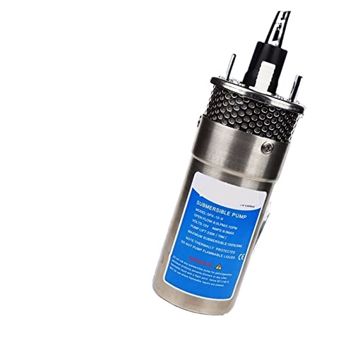 12V/24V Large Flow Lift70m Mini Tauchpumpe Solarenergie Wasserpumpe Autowäsche Bilgenreinigung Outdoor Garten Tiefbrunnen 12 24 V(12V 8L) von ZKLGS