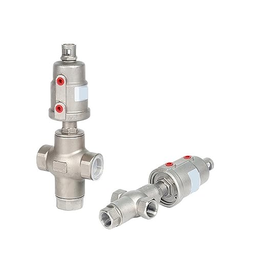 Kugelhahn, Sitzventil, Hochtemperatur-Dampf, pneumatisch, Dreiwege-Winkel, Edelstahl-Innengewinde, doppeltwirkend/einfachwirkend(1",Double acting) von ZKLGS