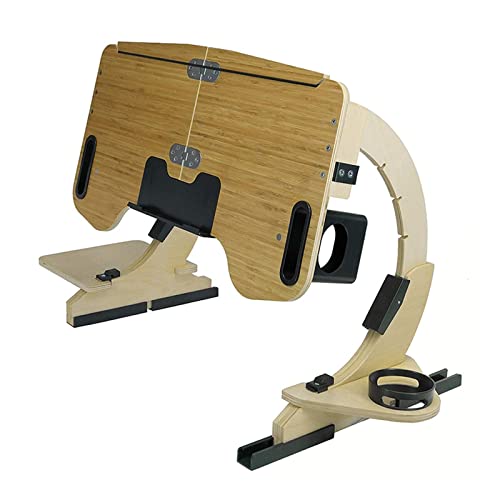 Multifunktionaler Liegeschreibtisch aus Holz, 360 ° verstellbarer Notebook-Ständer, Schreibtisch-Computer-Ständer, tragbarer, faltbarer Ständer Mit Effizienz und Präzision(Portable stand) von ZKLGS