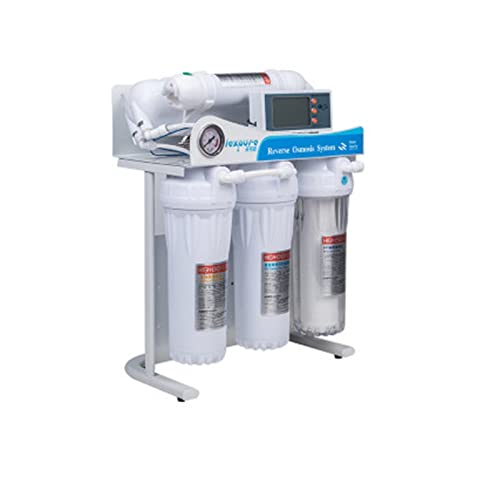 Umkehrosmose Wasserfilter, 400/600 gpd Wasserreiniger Umkehrosmose-System Reinwassermaschine Umkehrosmose-Wasserfilter Automatisches Spülsystem for Aquarien von ZKLGS