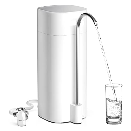 Umkehrosmose Wasserfilter, Aufsatzwasserhahn Trinkwasserfilter Ultrafiltrationssystem, Reduziert 99% Chlor, Schwermetalle, Geruch von ZKLGS