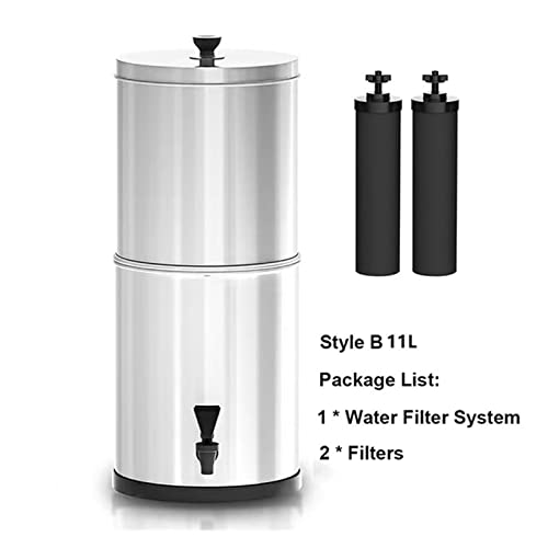 Umkehrosmose Wasserfilter, Gravity Water Filter System BB9-2 11L Wasserfilter Eimer for Home Outdoor Camping Notfallvorsorge Campingausrüstung(Figure 3) von ZKLGS