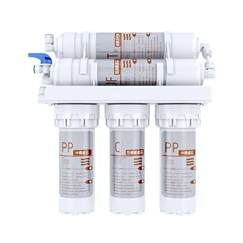 Umkehrosmose Wasserfilter, Haushaltswasserfilter Wasserfiltersystem 5-Schicht-Trinkwasserreinigungssystem for Haushalt, Küche, Büro von ZKLGS