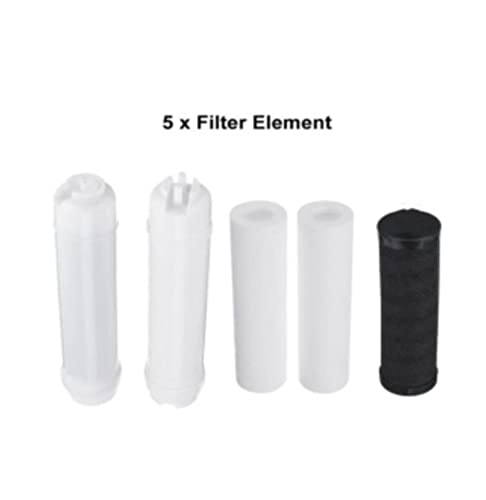 Umkehrosmose Wasserfilter, Heimwasserfiltersystem 5 Stufen Trinkwasserfiltersystem Reinigung for Haushalt Küche mit Filterkartuschen-Kit Wasserhahn(Spare filter element) von ZKLGS