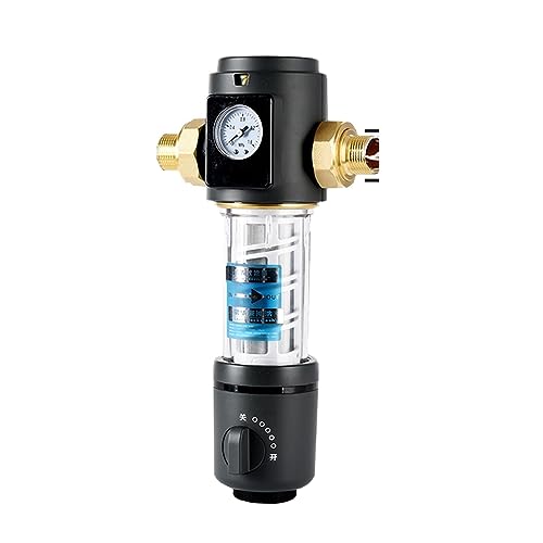 Umkehrosmose Wasserfilter, Vorfilter-Reiniger Ganzes Haus Spin Down Sediment Wasserfilter Zentrales Vorfiltersystem Rückspülung Edelstahlgewebe(DN20) von ZKLGS