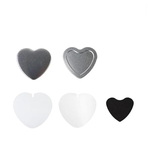 ZKLGS 50/100Set 25/32/37/44/58mm Magnet Kühlschrank Button DIY Herstellung Materialien for Button Maker Herstellung Kühlschrank Magnete Abzeichen Set(50pcs Magnets Heart) von ZKLGS