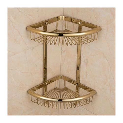 ZKLGS Badezimmer Messing Regale Shampoo Halter Ecke Bad Korb Bad Zubehör Bad Hardware(Blue) von ZKLGS