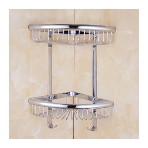 ZKLGS Badezimmer Messing Regale Shampoo Halter Ecke Bad Korb Bad Zubehör Bad Hardware(Gris) von ZKLGS