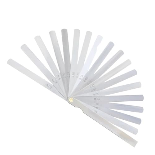 ZKLGS Fühlerlehre Set, 150A17 Fühlerlehre Metric Sonde for Lücke Gauge Klinge Messung Werkzeug Set Klinge Verpackung Dicke Gauge für Messung Gap Breite von ZKLGS