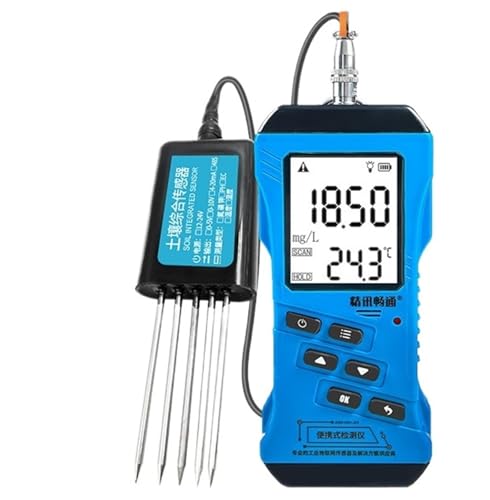 ZKLGS Tragbare Multiparameter-Schnellmessplattform for Stickstoff, Phosphor, Kalium, Feuchtigkeit, Temperatur und pH-Wert im Boden mit Smart Display(PH NPK) von ZKLGS