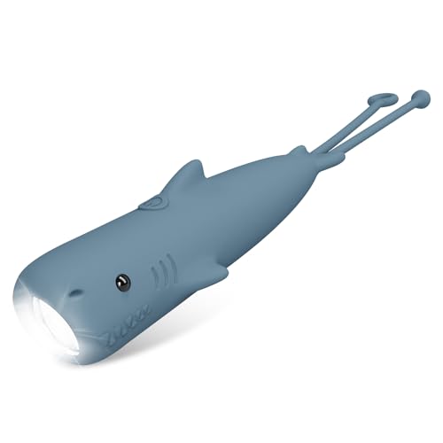 ZKLiLi Hai aufladbare Taschenlampe, dimmbare High Lumen LED-Leuchte, Kindertaschenlampe, für Notfälle Camping Wandern, Geschenke für Kinder Kindertaschenlampe von ZKLiLi