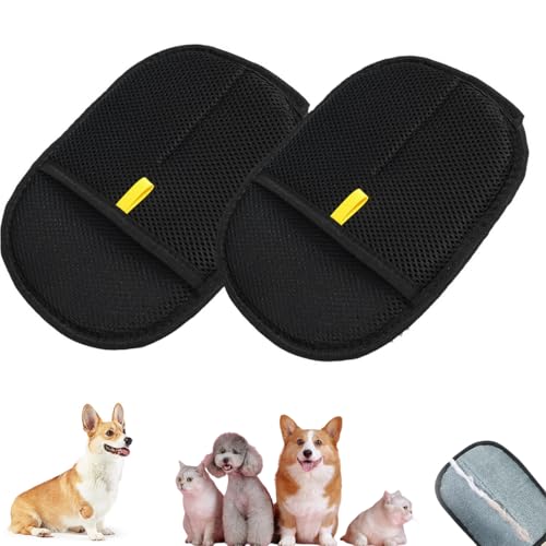 ZKMGYZB Tierhaarentfernungshandschuhe mit elektrostatischer Technologie, wiederverwendbar, bequem und langlebig, Fellpflege-Handschuhe für Katzen und Hunde, langes/kurzes Haar, entfernt Fell von ZKMGYZB Tierhaarentfernungshandschuhe mit elektrostatischer Technologie, wiederverwendbar, bequem und langlebig, Fellpflege-Handschuhe für Katzen und Hunde, langes/kurzes Haar, entfernt Fell von von ZKMGYZB
