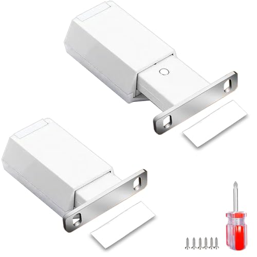 ZKRIOC Türriegel zum Öffnen von Schrankbeschlägen, magnetisch, 2 Stück, robuster Schnappverschluss und Schnappverschluss für versteckte Türen, Schubladen, Druckentriegelungsspitze auf starkem Pop-Out ZKRIOC Türriegel zum Öffnen von Schrankbeschlägen, magnetisch, 2 Stück, robuster Schnappverschluss und Schnappverschluss für versteckte Türen, Schubladen, Druckentriegelungsspitze auf starkem Pop-Out von ZKRIOC
