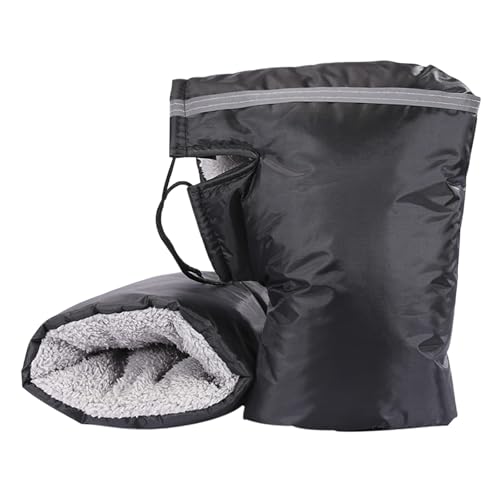 ZKSJFU 2 Stück Motorrad-Lenkerhandschuhe für Peugeot Vivacity 50 2007-2016, Winter-Lenkerhandschuhe Warm Halten Lenker Handshuhe Wasserdicht Motorrad Lenkermuffen,A von ZKSJFU