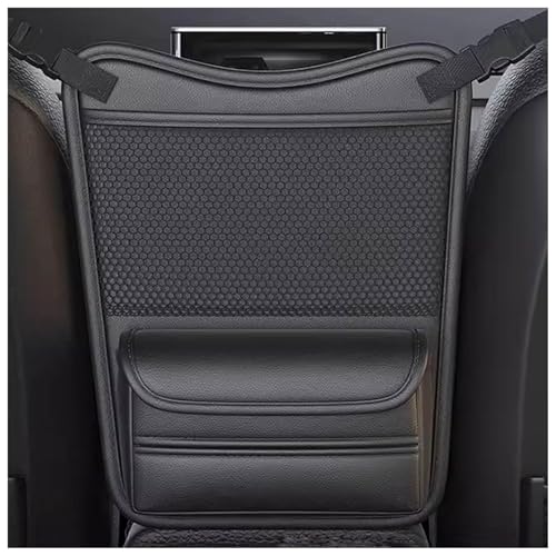 ZKSJFU Auto Organizer für FIAT Doblo Ratico Panorama, Nappaleder Organizer Auto Multifunktionale Aufbewahrung Organizer Auto Rücksitz Kinder Zentral Sitz Organizer Auto,A von ZKSJFU