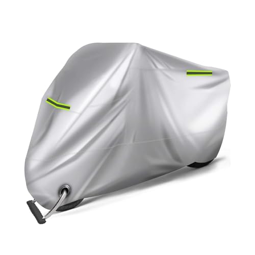 ZKSJFU Motorrad Abdeckplane für Honda CBR 500 2013-2024, Wasserdicht Motorradabdeckungen Regen Uv-Schutz Outdoor Zubehör Für Alle Jahreszeiten Geeignet,Silver ZKSJFU Motorrad Abdeckplane für Honda CBR 500 2013-2024, Wasserdicht Motorradabdeckungen Regen Uv-Schutz Outdoor Zubehör Für Alle Jahreszeiten Geeignet,Silver von ZKSJFU