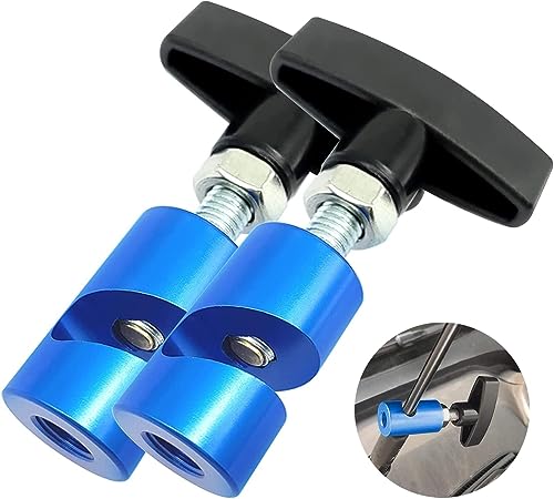 ZKTOOL 2 Stück Lift Support Halteclip, Haube Strut Clamp, mit Messingkernschutz, Motorhaubenstrebenklemme und Zündkerzensattel 2-in-1-Werkzeug, 12 mm Zündkerzenabstandswerkzeug, Haubenlift-Stützclip von ZKTOOL