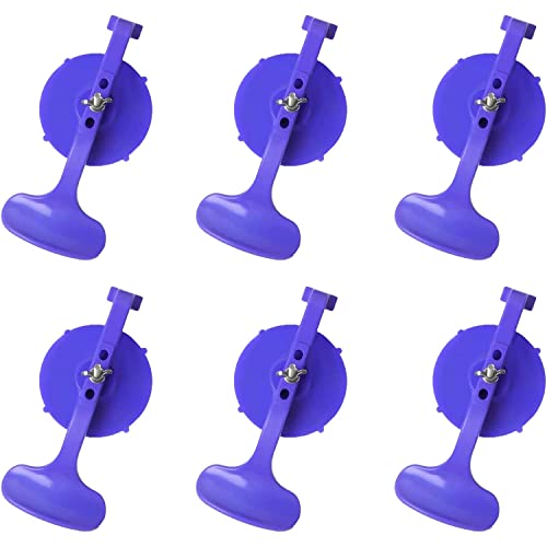 ZKTOOL 6-teiliges Saugnapf-Klemmen-Set, Hände Frei Klemmen Starke Saugnäpfe,Glass Clamp for Convertible Glass, Fenstersaugnäpfe zur Abdichtung des hinteren Fensters von ZKTOOL