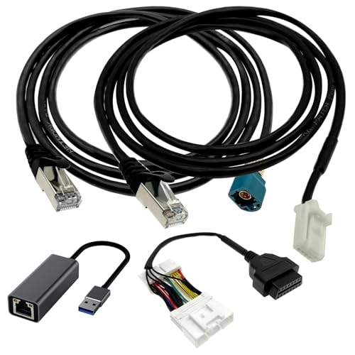 ZKTOOL Diagnose-Service-Kabel für Tesla Model S 3 X Y, OBD Reparatur-Unterstützung, Ersatz für 1137658-00-C, 1013230-00-A, RJ45 zu OBD II-Adapter von ZKTOOL