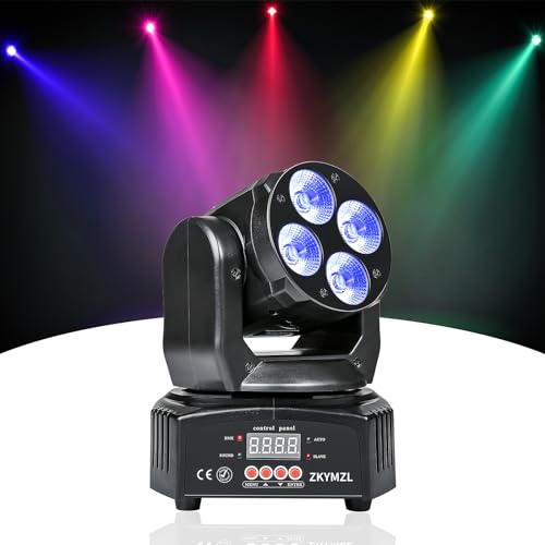 ZKYMZL Mini Moving Head, bewegliche Köpfe Bühnenlichter, 4 x 12 W, 16/18 Kanäle, DJ-Lichter, Tanzlichter, LED RGBWA/UV 6-in-1 DMX512 Light Effects für Party Hochzeit Club Bar Show ZKYMZL Mini Moving Head, bewegliche Köpfe Bühnenlichter, 4 x 12 W, 16/18 Kanäle, DJ-Lichter, Tanzlichter, LED RGBWA/UV 6-in-1 DMX512 Light Effects für Party Hochzeit Club Bar Show von ZKYMZL