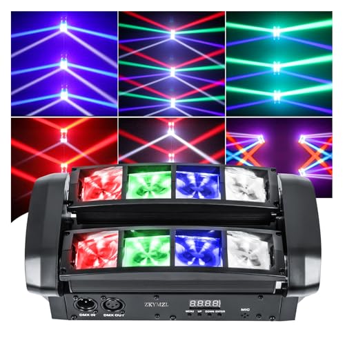 ZKYMZL RGBW LED Spider Moving Head Partylicht mit led beam Lichter by dmx512 controlled Great für Discolicht Stage Lighting Shows von ZKYMZL