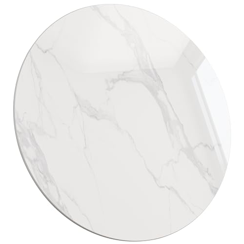 ZL ZELing 80cm Runde Tischplatte aus weißem Sinterstein - ganzjährig, innen/außen, geeignet für ESS-, Kaffee- und Beistelltische ZL ZELing 80cm Runde Tischplatte aus weißem Sinterstein - ganzjährig, innen/außen, geeignet für ESS-, Kaffee- und Beistelltische von ZL ZELing