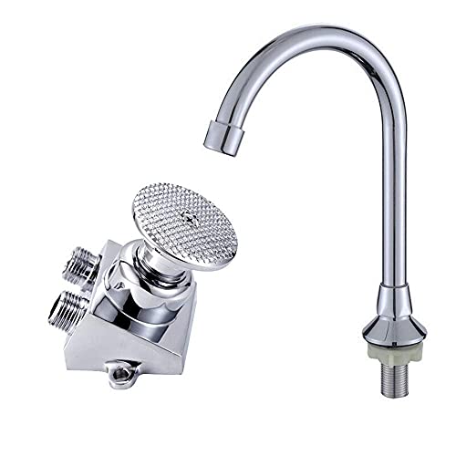 ZLCO Fußpedalhahn Kommerzielles Pedal Handmischer Waschgerät Öffentlicher Platz Fußpedal Wassersparschalter Steuerarmaturen Kupfer Badezimmerbecken Fußpedal Wasserhahn Present ZLCO Fußpedalhahn Kommerzielles Pedal Handmischer Waschgerät Öffentlicher Platz Fußpedal Wassersparschalter Steuerarmaturen Kupfer Badezimmerbecken Fußpedal Wasserhahn Present von ZLCO