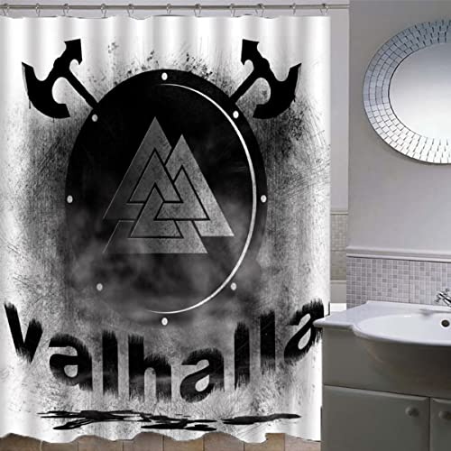 ZLKEJI Duschvorhang 180x180 Rundschild Wikinger Duschvorhang Set Wikinger Duschvorhänge Wasserdicht Anti-Schimmel Bad Vorhäng Polyester Waschbar Badezimmer Vorhänge 3D Motiv ZLKEJI Duschvorhang 180x180 Rundschild Wikinger Duschvorhang Set Wikinger Duschvorhänge Wasserdicht Anti-Schimmel Bad Vorhäng Polyester Waschbar Badezimmer Vorhänge 3D Motiv von ZLKEJI