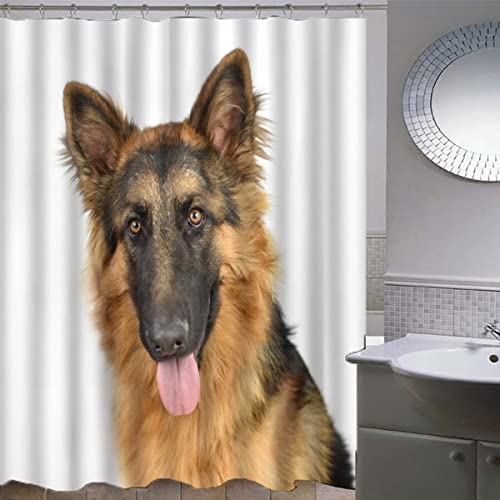 ZLKEJI Duschvorhang 200x200 Deutscher Schäferhund Duschvorhang Set weiß Duschvorhänge Wasserdicht Anti-Schimmel Bad Vorhäng Polyester Waschbar Badezimmer Vorhänge 3D Motiv Shower Curtain ZLKEJI Duschvorhang 200x200 Deutscher Schäferhund Duschvorhang Set weiß Duschvorhänge Wasserdicht Anti-Schimmel Bad Vorhäng Polyester Waschbar Badezimmer Vorhänge 3D Motiv Shower Curtain von ZLKEJI