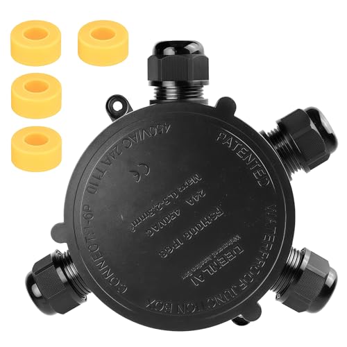 1 Satz Abzweigdose Wasserdicht Verteilerdose Außen Wasserdicht Abzweigdose Ip68 Schwarz Ausgestattet Mit 4pcs Anschlussstecker FSH006 1 Satz Abzweigdose Wasserdicht Verteilerdose Außen Wasserdicht Abzweigdose Ip68 Schwarz Ausgestattet Mit 4pcs Anschlussstecker FSH006 von ZLKRHAK