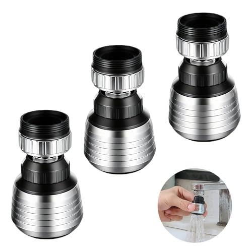 1 Satz Mit 3 Wasserhahn Sieb Wasserhahn Filter Strahlregler Aufsatz Schwenkbar Wasserhahnfilter Edelstahl 360-Grad-Drehung Und Stahlplattenstruktur 1 Satz Mit 3 Wasserhahn Sieb Wasserhahn Filter Strahlregler Aufsatz Schwenkbar Wasserhahnfilter Edelstahl 360-Grad-Drehung Und Stahlplattenstruktur von ZLKRHAK