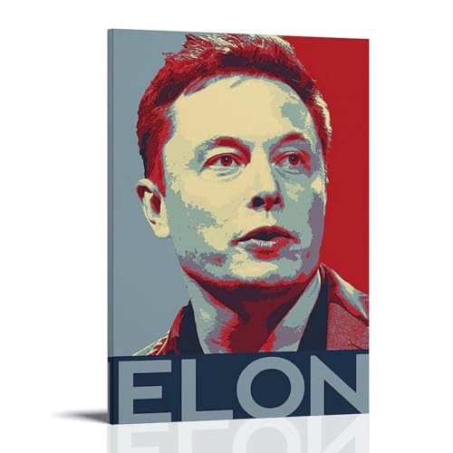 ZLLFES Elon Moschus-Poster auf Leinwand, Wandkunst, moderner, einfacher Stil, geeignet für verschiedene Lebensszenen, ist auch ein tolles Geburtstagsgeschenk, Souvenir, Rahmenstil, 30 x 45 cm ZLLFES Elon Moschus-Poster auf Leinwand, Wandkunst, moderner, einfacher Stil, geeignet für verschiedene Lebensszenen, ist auch ein tolles Geburtstagsgeschenk, Souvenir, Rahmenstil, 30 x 45 cm von ZLLFES