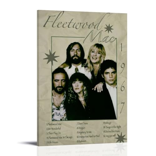 ZLLFES Fleetwood Mac-Poster auf Leinwand, Wandkunst, moderner, einfacher Stil, geeignet für verschiedene Lebensszenen, ist auch ein tolles Geburtstagsgeschenk, Souvenir, Rahmenstil: 50 x 75 cm ZLLFES Fleetwood Mac-Poster auf Leinwand, Wandkunst, moderner, einfacher Stil, geeignet für verschiedene Lebensszenen, ist auch ein tolles Geburtstagsgeschenk, Souvenir, Rahmenstil: 50 x 75 cm von ZLLFES