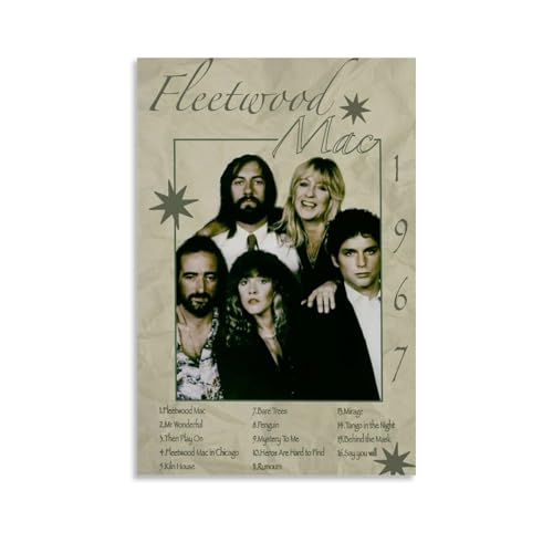 ZLLFES Fleetwood Mac-Poster auf Leinwand, Wandkunst, moderner, einfacher Stil, geeignet für verschiedene Lebensszenen, ist auch ein tolles Geburtstagsgeschenk, Souvenir, ungerahmt, 40 x 60 cm ZLLFES Fleetwood Mac-Poster auf Leinwand, Wandkunst, moderner, einfacher Stil, geeignet für verschiedene Lebensszenen, ist auch ein tolles Geburtstagsgeschenk, Souvenir, ungerahmt, 40 x 60 cm von ZLLFES