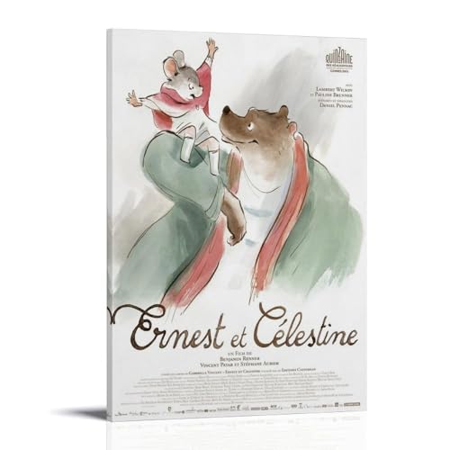 ZLLFES Poster auf Leinwand, Motiv: Ernest & Celestine, moderner, einfacher Stil, geeignet für verschiedene Lebensszenen, ist auch ein tolles Geburtstagsgeschenk, Souvenir, Rahmenstil: 60 x 90 cm ZLLFES Poster auf Leinwand, Motiv: Ernest & Celestine, moderner, einfacher Stil, geeignet für verschiedene Lebensszenen, ist auch ein tolles Geburtstagsgeschenk, Souvenir, Rahmenstil: 60 x 90 cm von ZLLFES
