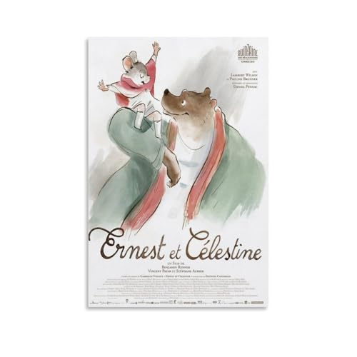 ZLLFES Poster auf Leinwand, Motiv: Ernest & Celestine, moderner, einfacher Stil, geeignet für verschiedene Lebensszenen, ist auch ein tolles Geburtstagsgeschenk, Souvenir, ungerahmt, 20 x 30 cm ZLLFES Poster auf Leinwand, Motiv: Ernest & Celestine, moderner, einfacher Stil, geeignet für verschiedene Lebensszenen, ist auch ein tolles Geburtstagsgeschenk, Souvenir, ungerahmt, 20 x 30 cm von ZLLFES