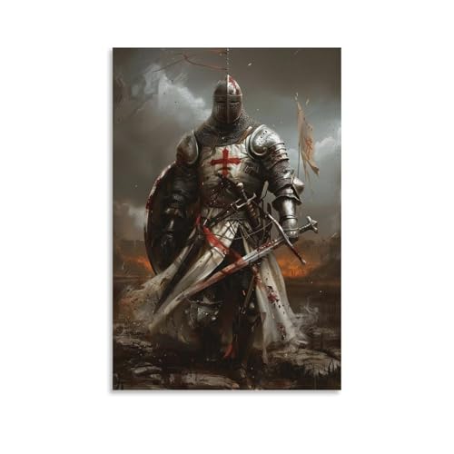 ZLLFES Poster auf Leinwand, Motiv: Ritterkreuzfahrer, moderner, einfacher Stil, geeignet für verschiedene Lebensszenen, ist auch ein tolles Geburtstagsgeschenk, Souvenir, ungerahmt, 30 x 45 cm ZLLFES Poster auf Leinwand, Motiv: Ritterkreuzfahrer, moderner, einfacher Stil, geeignet für verschiedene Lebensszenen, ist auch ein tolles Geburtstagsgeschenk, Souvenir, ungerahmt, 30 x 45 cm von ZLLFES