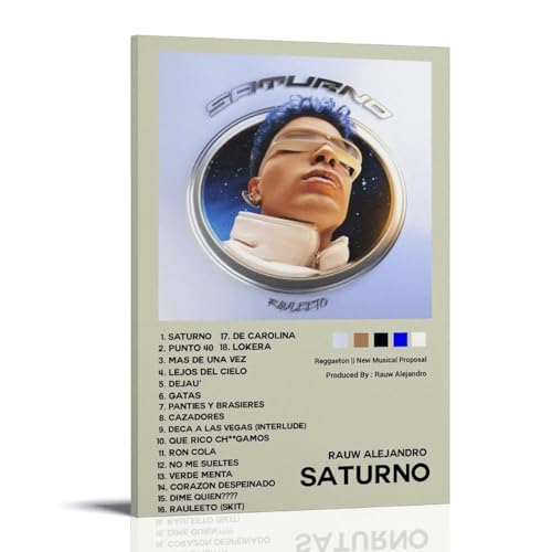 ZLLFES Poster auf Leinwand, Motiv: Saturno-Rauw Alejandro, moderner, einfacher Stil, geeignet für verschiedene Lebensszenen, auch ein tolles Geburtstagsgeschenk, Souvenir, Rahmenstil: 60 x 90 cm ZLLFES Poster auf Leinwand, Motiv: Saturno-Rauw Alejandro, moderner, einfacher Stil, geeignet für verschiedene Lebensszenen, auch ein tolles Geburtstagsgeschenk, Souvenir, Rahmenstil: 60 x 90 cm von ZLLFES