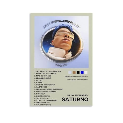 ZLLFES Poster auf Leinwand, Motiv: Saturno-Rauw Alejandro, moderner, einfacher Stil, geeignet für verschiedene Lebensszenen, auch ein tolles Geburtstagsgeschenk, Souvenir, ungerahmt, 50 x 75 cm ZLLFES Poster auf Leinwand, Motiv: Saturno-Rauw Alejandro, moderner, einfacher Stil, geeignet für verschiedene Lebensszenen, auch ein tolles Geburtstagsgeschenk, Souvenir, ungerahmt, 50 x 75 cm von ZLLFES