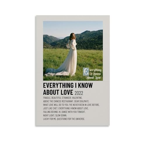 ZLLFES Poster auf Leinwand "Everything I Know About Love-Laufey", moderner, einfacher Stil, geeignet für verschiedene Lebensszenen, ist auch ein tolles Geburtstagsgeschenk, Souvenir, ungerahmt, 50 x ZLLFES Poster auf Leinwand "Everything I Know About Love-Laufey", moderner, einfacher Stil, geeignet für verschiedene Lebensszenen, ist auch ein tolles Geburtstagsgeschenk, Souvenir, ungerahmt, 50 x von ZLLFES