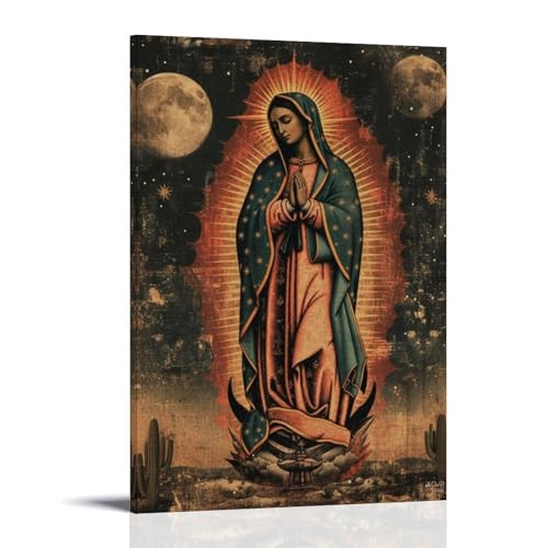 ZLLFES Poster auf Leinwand "Our Lady of Guadalupe", moderner, einfacher Stil, geeignet für verschiedene Lebensszenen, ist auch ein tolles Geburtstagsgeschenk, Souvenir, Rahmenstil: 30 x 45 cm ZLLFES Poster auf Leinwand "Our Lady of Guadalupe", moderner, einfacher Stil, geeignet für verschiedene Lebensszenen, ist auch ein tolles Geburtstagsgeschenk, Souvenir, Rahmenstil: 30 x 45 cm von ZLLFES