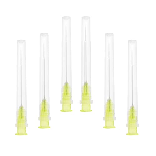 100 Stück Edelstahl Industrielle Abgabe Tube, Einzeln Verpackt (20G-38MM) von ZLLOO