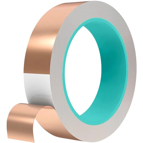 ZLLkeji Kupferband Klebeband Hohe Temperatur Klebeband 20m x 30mm Abschirmband Elektronik Für Emi-Abschirmung, Elektrische Reparatur von ZLLkeji