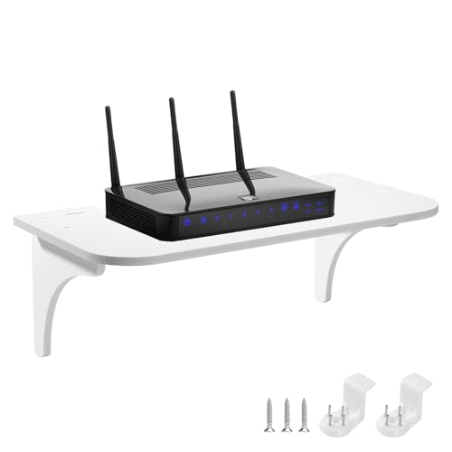 ZLLkeji Wandregal Ohne Bohren Wand Schweberegal Weiß für Router Schwebendes Bücherregal Regal Ohne zu Bohren für Kameras,Baby Monitors,Webcams, Router 39 * 20 * 13.5cm ZLLkeji Wandregal Ohne Bohren Wand Schweberegal Weiß für Router Schwebendes Bücherregal Regal Ohne zu Bohren für Kameras,Baby Monitors,Webcams, Router 39 * 20 * 13.5cm von ZLLkeji