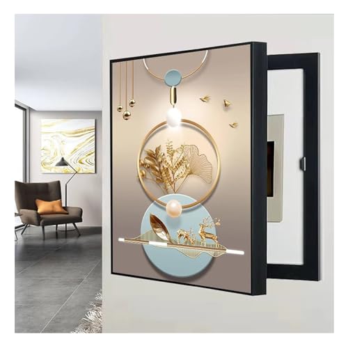 ZLRBN Elektrischer Verteilerkasten Dekorative Schachtel, Zählerkasten Schutzkasten, DIY-Wohnzimmer Dekorative Malerei (A,30x40cm) von ZLRBN