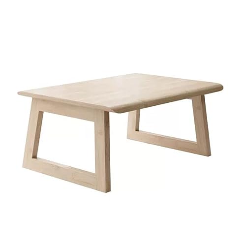 ZLSNOBLE Foldable Window Small Table Solid Wood Coffee Table Rectangular Coffee Table Tatami Tea Table Tea Table Living Room Bedroom Windowsill Tea Room(70 * 40 * 25cm) von ZLSNOBLE
