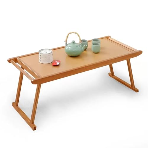 ZLSNOBLE Folding Low Table, Window Coffee Table Coffee Table, Small Coffee Table Balcony Tea Table Solid Wood Tea Table Window Bed Table(96 * 43 * 39cm) von ZLSNOBLE